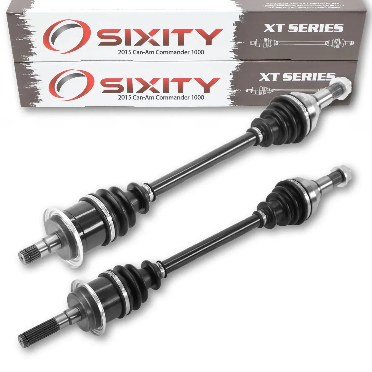 1000 compatible - Left Can-Am XT DPS XT-P Sixity Commander Right Front 4X4 XT Axle 2015 with 2 STD pc