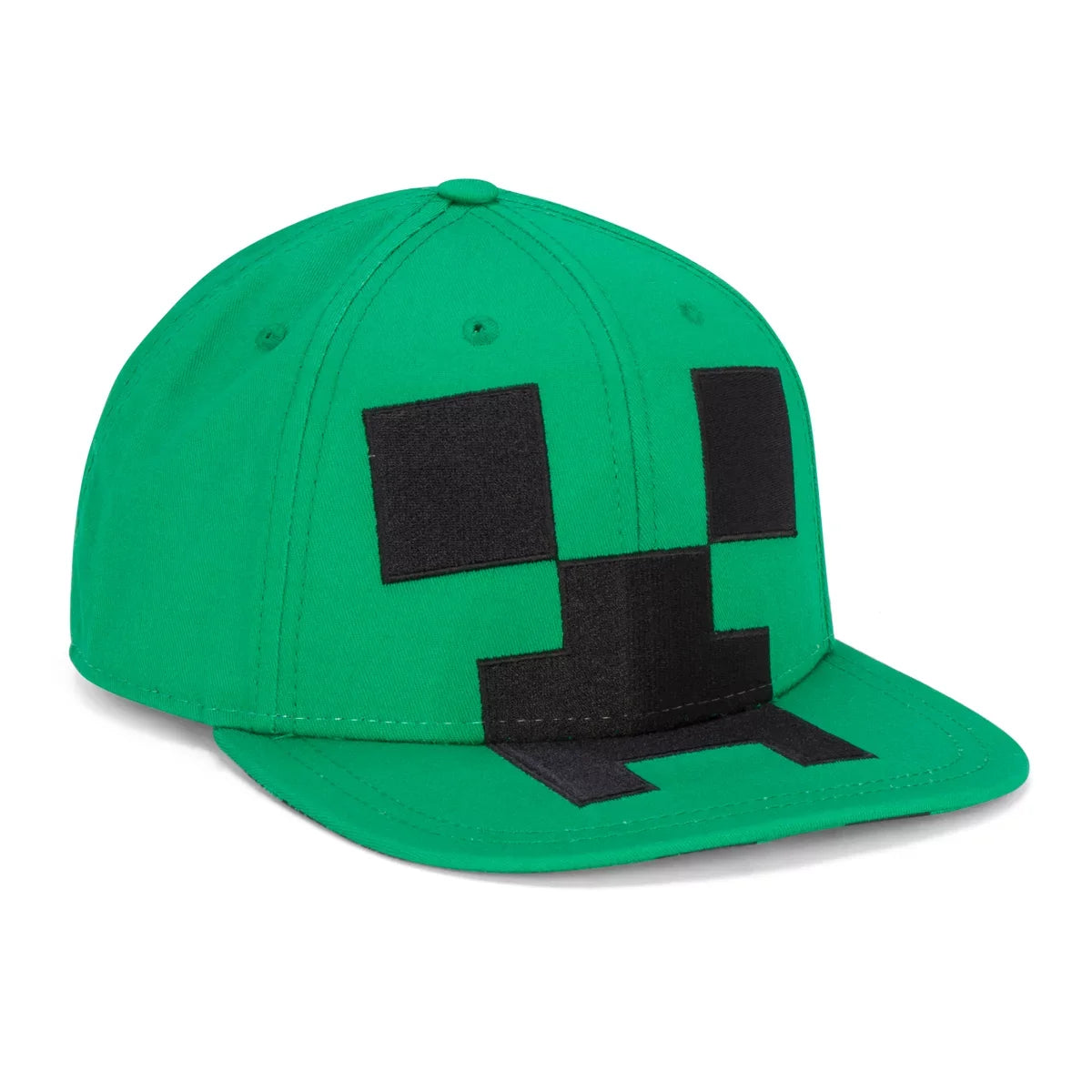 One - Snapback for Green Mob, Creeper Boys Face Youth Size Baseball Minecraft or Girls Hat