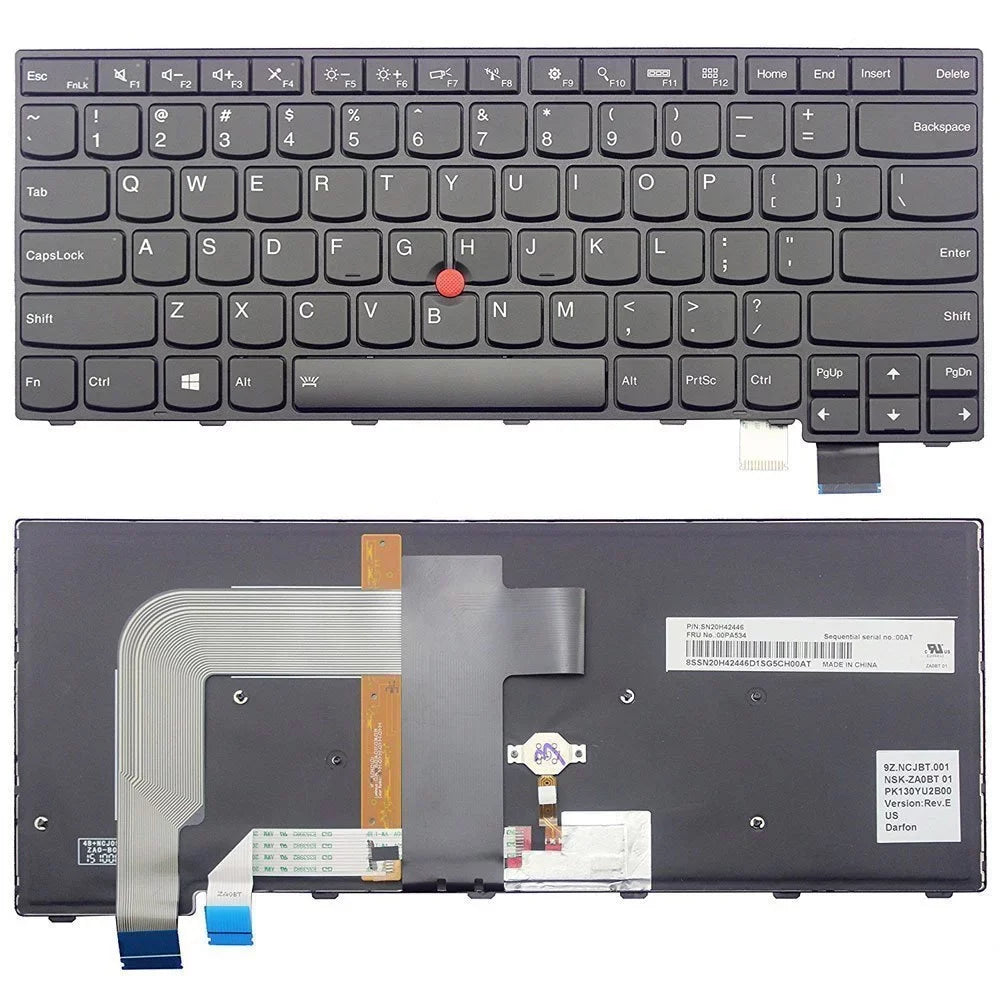 US Backlit 00UR425 ThinkPad Keyboard New Genuine Lenovo T460P
