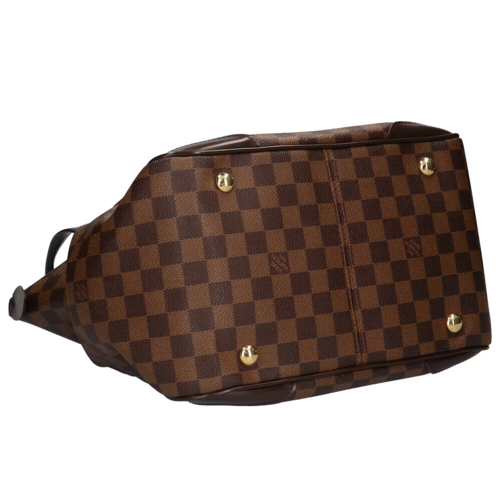 VUITTON Women's Brown Shoulder Damier Vuitton Bag Verona Used Canvas Louis Authenticated LOUIS MM