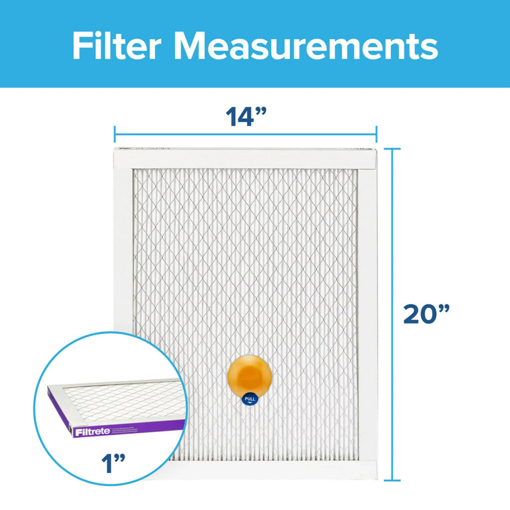 Allergen, Filter MERV 12, Air MPR 1 Bacteria Filter, Filtrete 14x20x1 Smart Virus, 1500