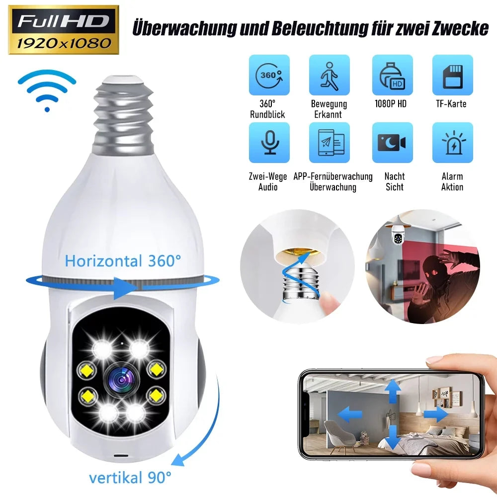 Detection, Camera, Home Motion Bulb with Vision Kepeak WiFi Clear Cameras Security