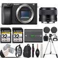 '+35mm Sony Camera KIT Mirrorless f/1.8 Lens -LOADED OSS a6400