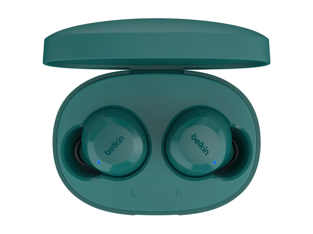 Pixel Bolt, of Water Resistant, iPhone, Galaxy, USB-C, Sweat 28 and Belkin More SoundForm™ Hours IPX5 and Life, Charging, Wireless Up Earbuds, Wireless Battery Teal - to True
