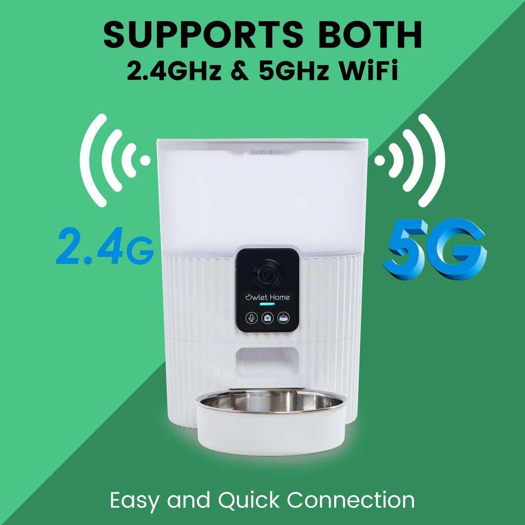 HD Fee Home for with Video, Owlet 1080P Audio, Alert, Auto Vision, Motion Smart Automatic Works Alexa & 2-Way Pet Dogs Monthly Night (3.5L), No & with Cats Assistant, Google Live Feeder WiFi, Camera