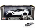 Model Max - - White Toy 79356WH 2019 Motor w/Trailer - scale ZR1, 1/24 Corvette Car Diecast Chevy Diecast Car