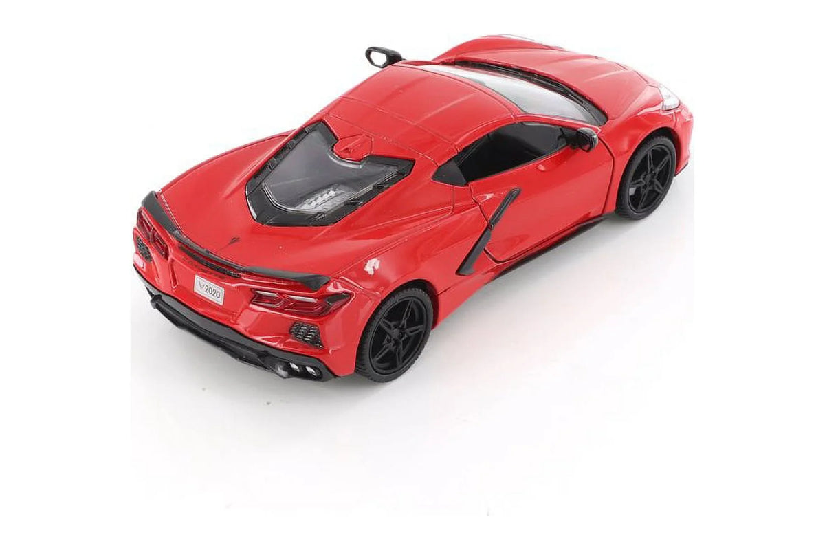 79360/16D - Toy scale Showcasts Model 1/24 Corvette Chevy 2020 C8 Red - Car Stingray, Diecast