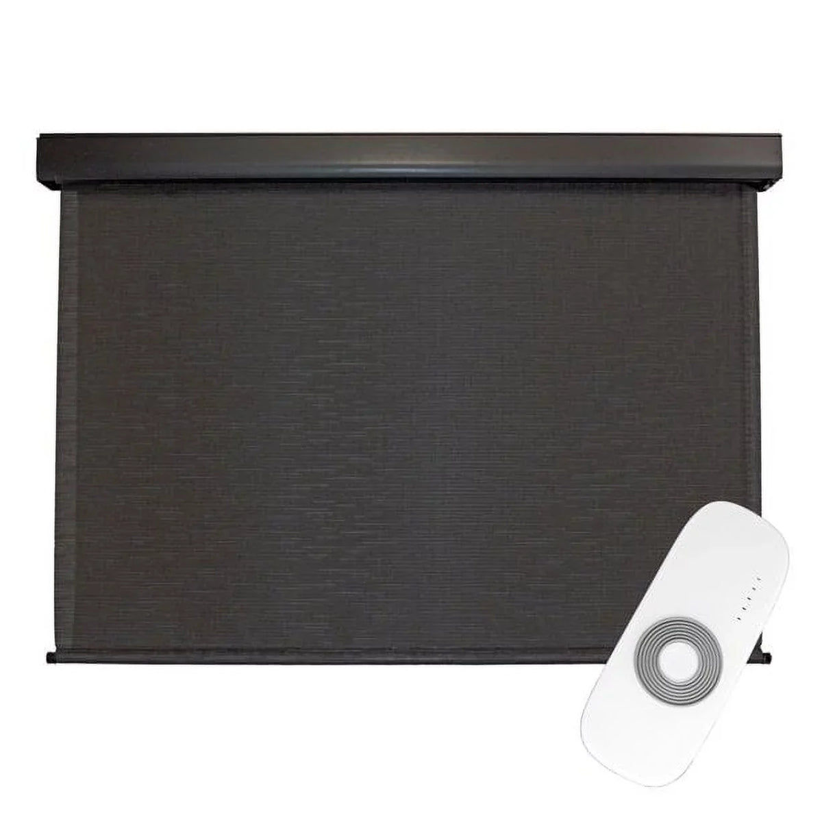 Brown) Shade Patio Fabrics (Dark Wide 10ft Sun Outdoor Keystone Motorized PVC