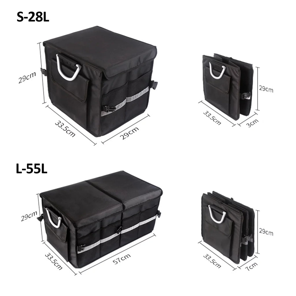 Strip, Box, Storage Trunk Cloth, 28L Organizer, Car Oxford Car Folding Reflective