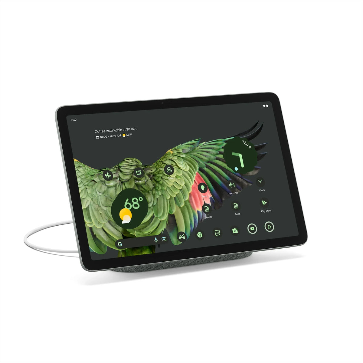 '- Long-Lasting Hazel/Hazel 11-Inch Smart and with Pixel with Home Tablet Speaker - Controls, Google - Pixels 128 2560x1600 GB, Screen, Charging Dock Tablet Battery Android