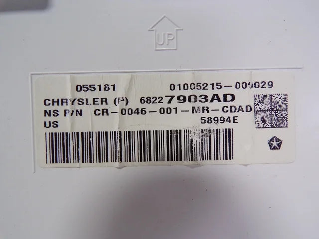Speedometer Pacifica Chrysler OEM LKQ Miles (Good) Cluster 45k Speedo Pre-Owned 17