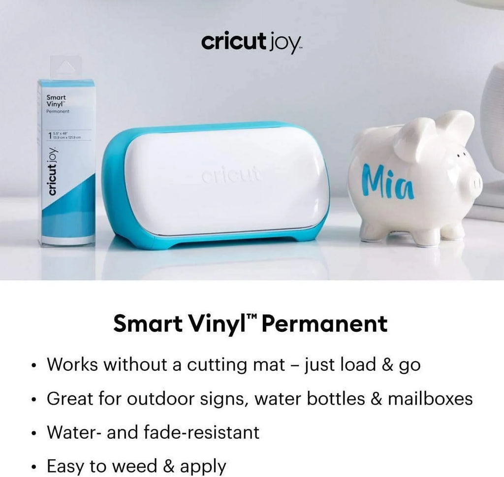 for 120in, Cricut up cuts repeated machine Permanent up (5.5in 20ft to to 4ft, Smart shapes Joy & - cutting for x Black) Vinyl matless
