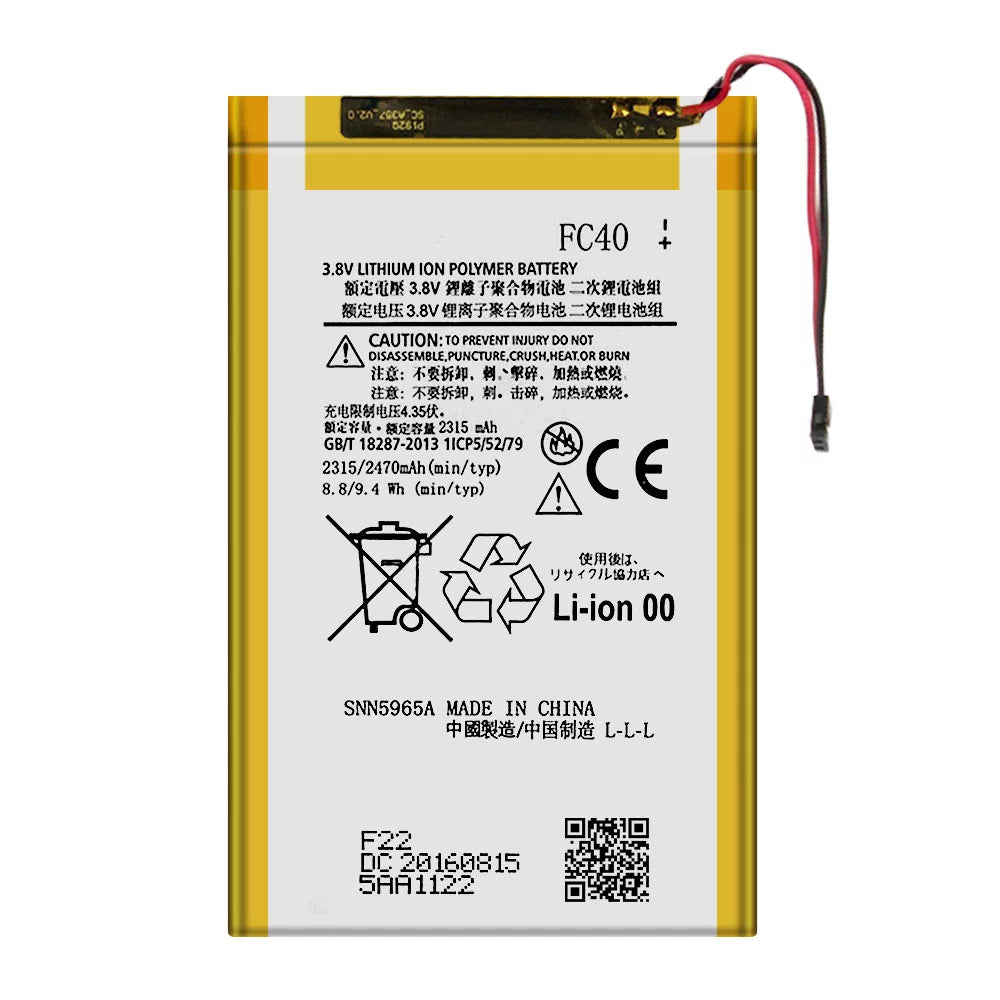 Gen Motorola TOOL Moto G3 Replacement For Battery 3rd XT1541 FC40 G(2015) SNN5965A