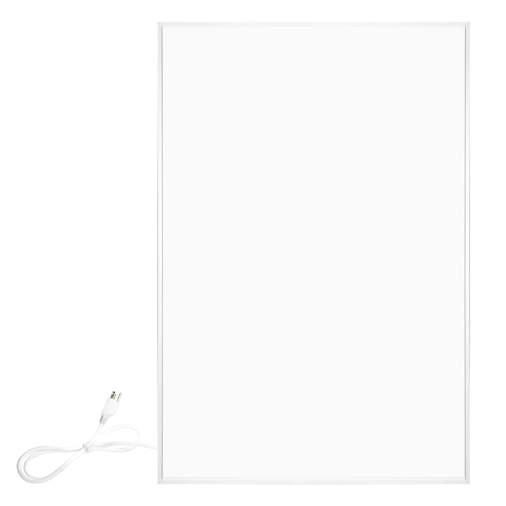 Plug 35” or in 500W White Flex x Radiant 24” Ember Heater- Panel Hardwired New WarmlyYours