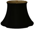 Black Royal Inverted Designs Corner 15" Shade Oval Lamp