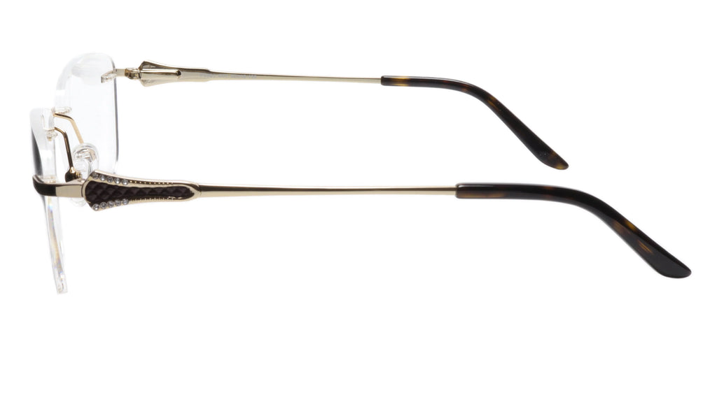 Vosheront Acetate Optical 52-18-135 & Black Square Frame Tapered Gold 37 Paul