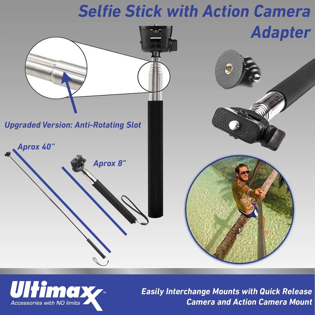 Kit and 64GB 11 Monopod Accessory Hero with Mini Black Basic HERO11 Bundle GoPro
