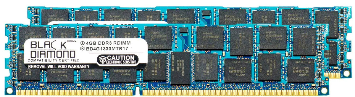 for PC3-10600 Module 5000 240pin RAM 8GB Memory 5016I-NTF SuperMicro Upgrade 1333MHz RDIMM Memory Diamond DDR3 SuperServer 2X4GB Black