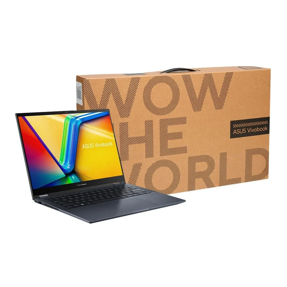 Core Drive ASUS Intel Gen Quiet 8GB 1.1GHz i3 Solid Computer BT TP3402ZA-OS34T UHD Processor DDR4 WiFi State Laptop Home S Graphics 11 Flip 2-in-1 12th Intel 256GB Windows RAM 14" Vivobook 1220P Blue