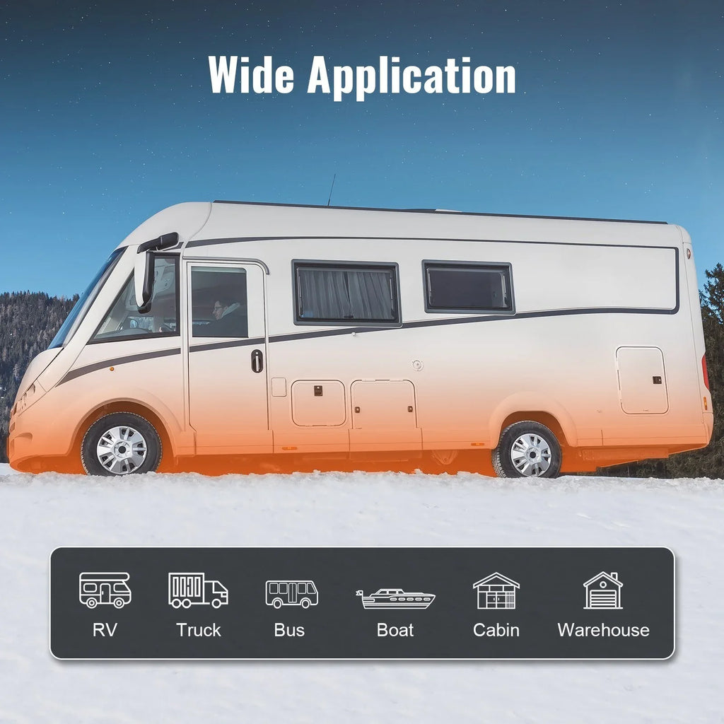 Heater RV Boat Air 12V Trailer Camper Control Indoors Remote and Heater, for Diesel Control Adjustment, Altitude VEVOR App And Diesel Parking Heater LCD, with Bluetooth Automatic Van Diesel 5KW