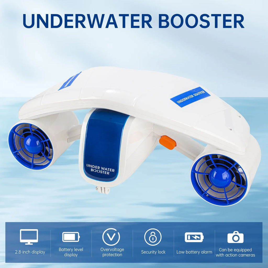 Underwater Booster Adventures Electric Andoer Enhance - Propeller 2 Speed Levels Aibecy with Diving Your Water Sea