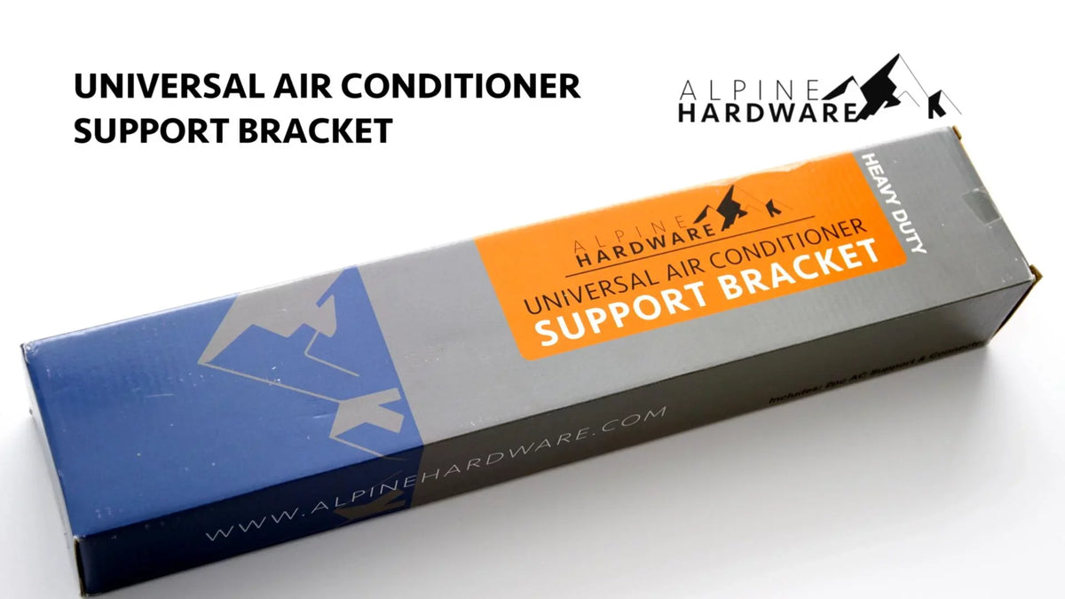 AC 180 12000 - Air to lbs. BTU AC Conditioner Universal Heavy-Duty Duty) for (Heavy Support BTU 24000 HARDWARE Units - - to Window Support Up ALPINE AC Window Bracket Conditioner Air