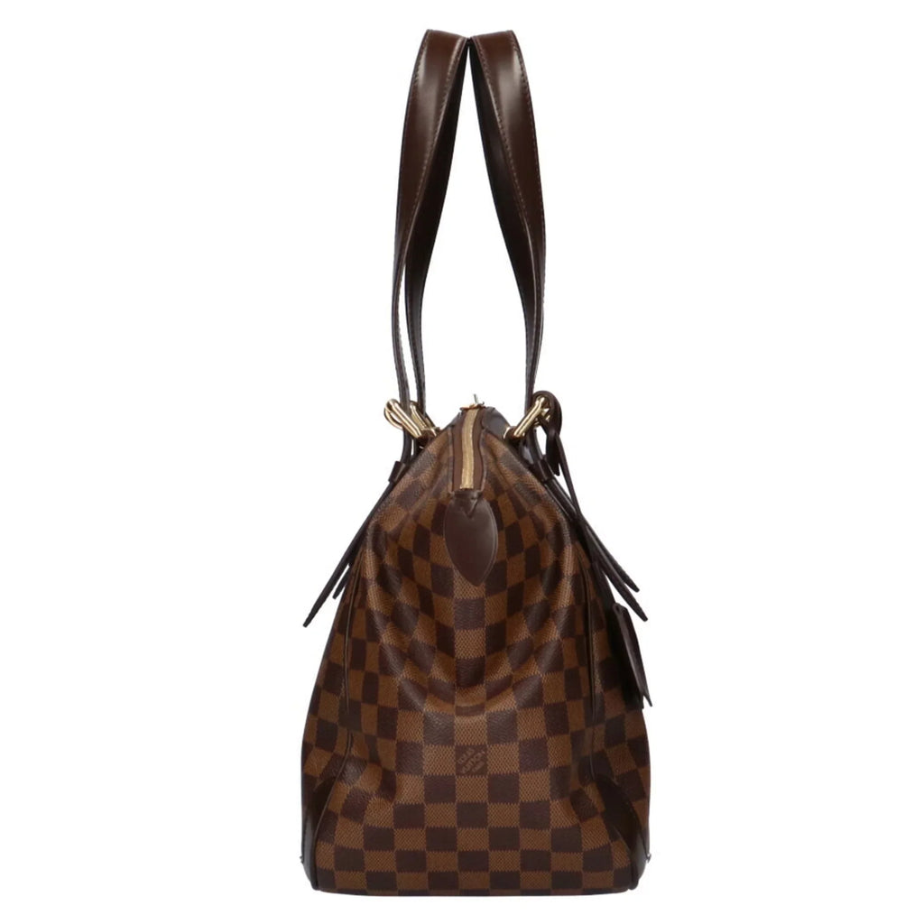 VUITTON Women's Brown Shoulder Damier Vuitton Bag Verona Used Canvas Louis Authenticated LOUIS MM