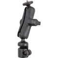 rubber, - 1" Tele-Mount pole high-strength adapter) (telescopic composite camera RAM base kit - - Mounting threaded mount pole, with ball,