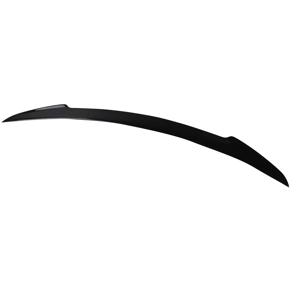 Spoiler S Compatible 12-23 Carbon H Fiber Tesla Style 2013 Motorsports 2012 CF 2018 2016 Rear 2017 with 2014 2015 Model Wing - Ikon Trunk