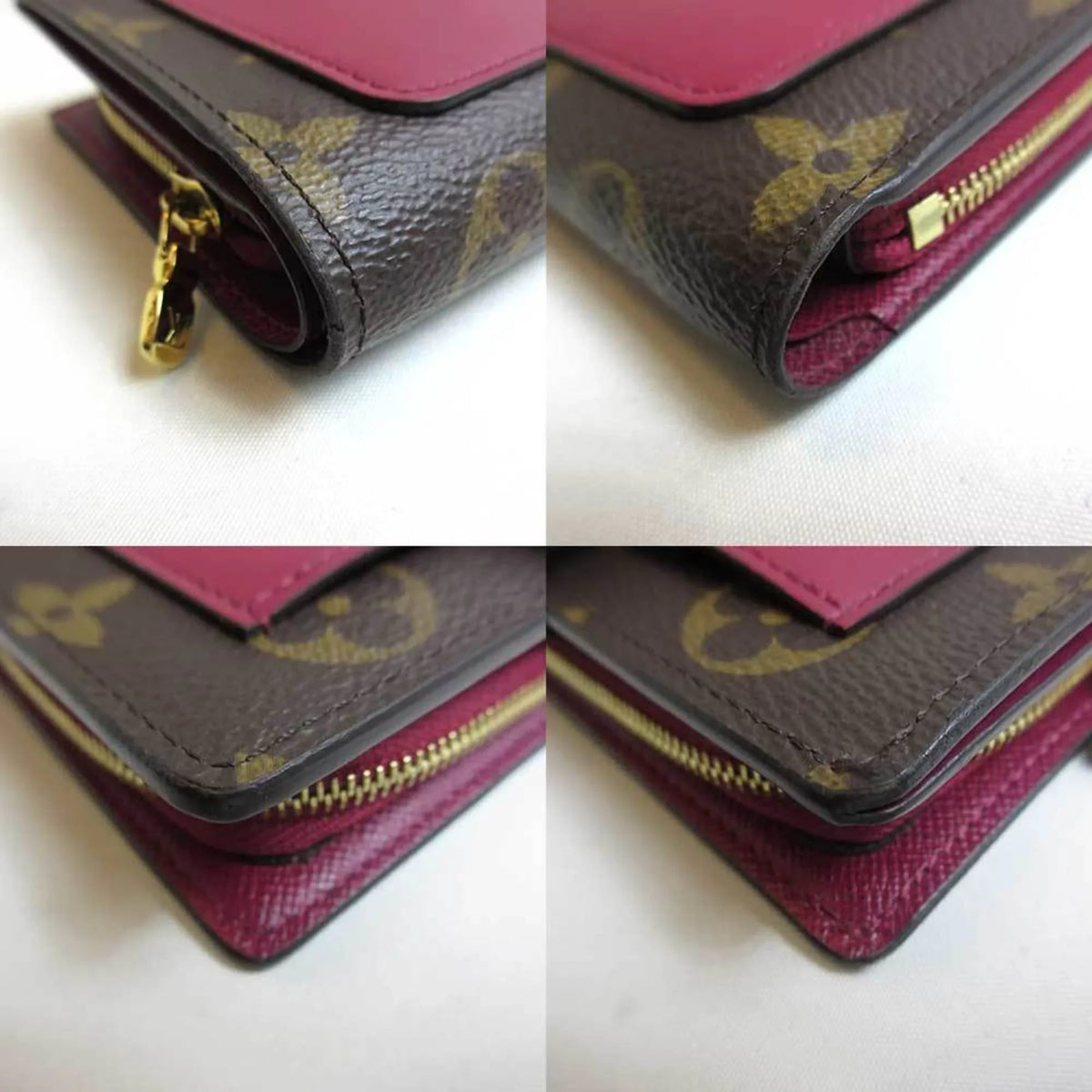 Pre-Owned LOUISVUITTON M69433 Juliet Louis Portefeuille Wallet (Good) Vuitton Bifold Monogram Fuchsia
