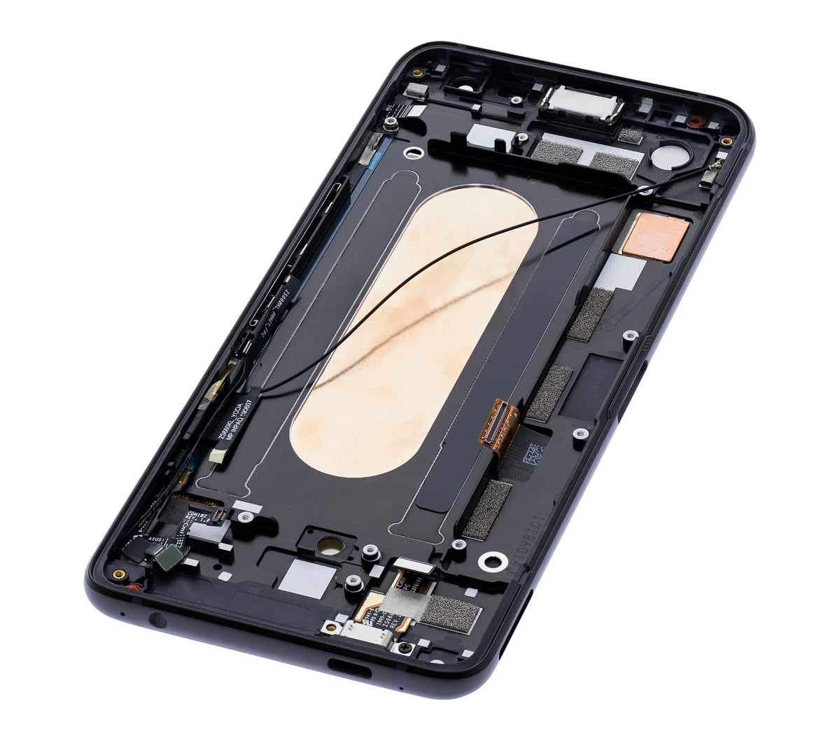 Phone ROG 2 For Asus (Refurbished) OLED Compatible (Matte Assembly (ZS660KL) Replacement Frame Black) With
