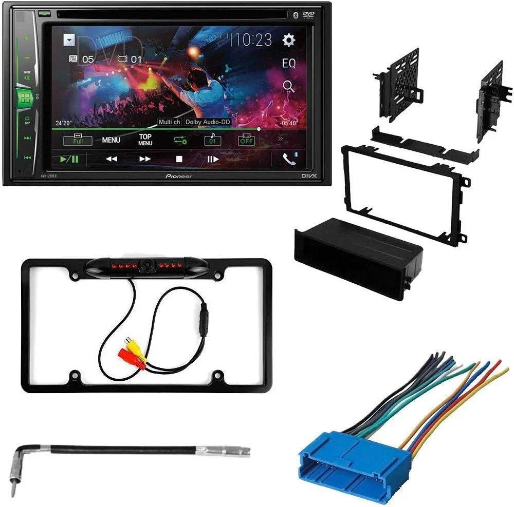 Camera/Install Car Bluetooth/Backup 6.2" with Media Stereo for KIT4820 Oldsmobile Double 1994-1999 Touchscreen AVH-241EX W/ Pioneer AM/FM Bundle Kit/in-Dash DVD/CD Receiver DIN Eighty-Eight Digital