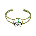 Intense Bangle Open High Roll Bracelet Cuff Rock Jewelry Retro Notes