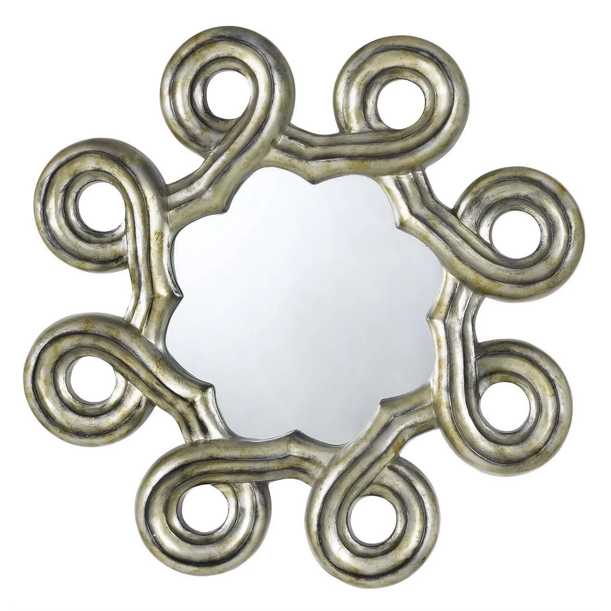Lighting Polyurethane Mirror Formia Abstract Wa-2155Mir Hexagon Beveled Cal