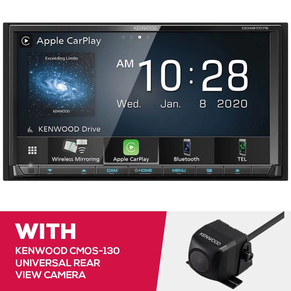 Receiver View 6.95 and Kenwood Camera DDX9707S CMOS-130 New DVD Rear Inch Universal