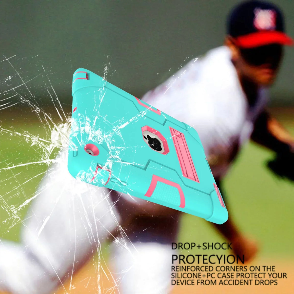 Gen / Layer Case Case,iPad for (Aqua/Rosegold) 3 Shockproof iPad Kickstand Allytech Case,iPad / 2 iPad Protective iPad Three Armor Defender 4 Gen Case, with Generation 2nd Cover iPad 3rd 4th