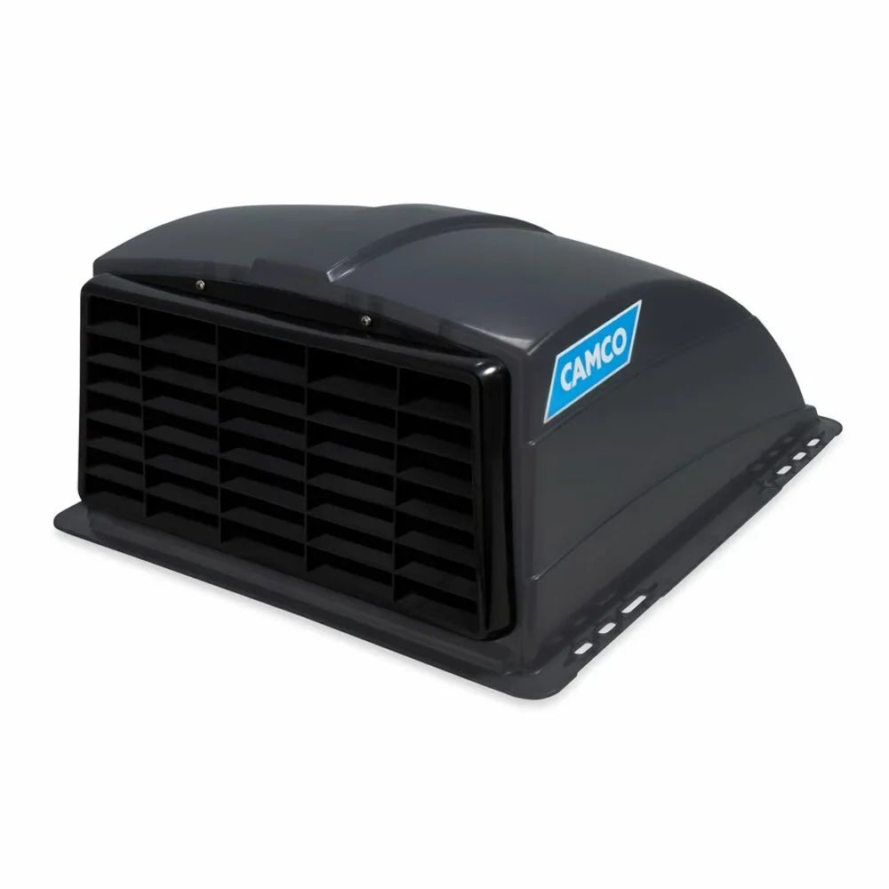 Stabilized Installation Cover Roof UV | Flow Features an Heavy-Duty Easy | Resin Camco (40453) Construction, Grey Design, Vent with High Smoke and Aerodynamic Ventilation Camper/RV