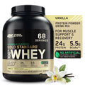 Protein Vanilla, Whey Servings 68 Standard 4.8 100% lb, Gold Nutrition, Naturally Optimum Powder, Flavored