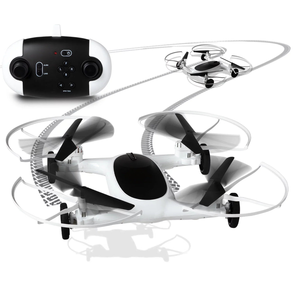 '+ Drive Rechargeable Max RC, Fly SHARPER IMAGE Control 215ft Long and Drone Function 5in 250ft Range Altitude, Dual