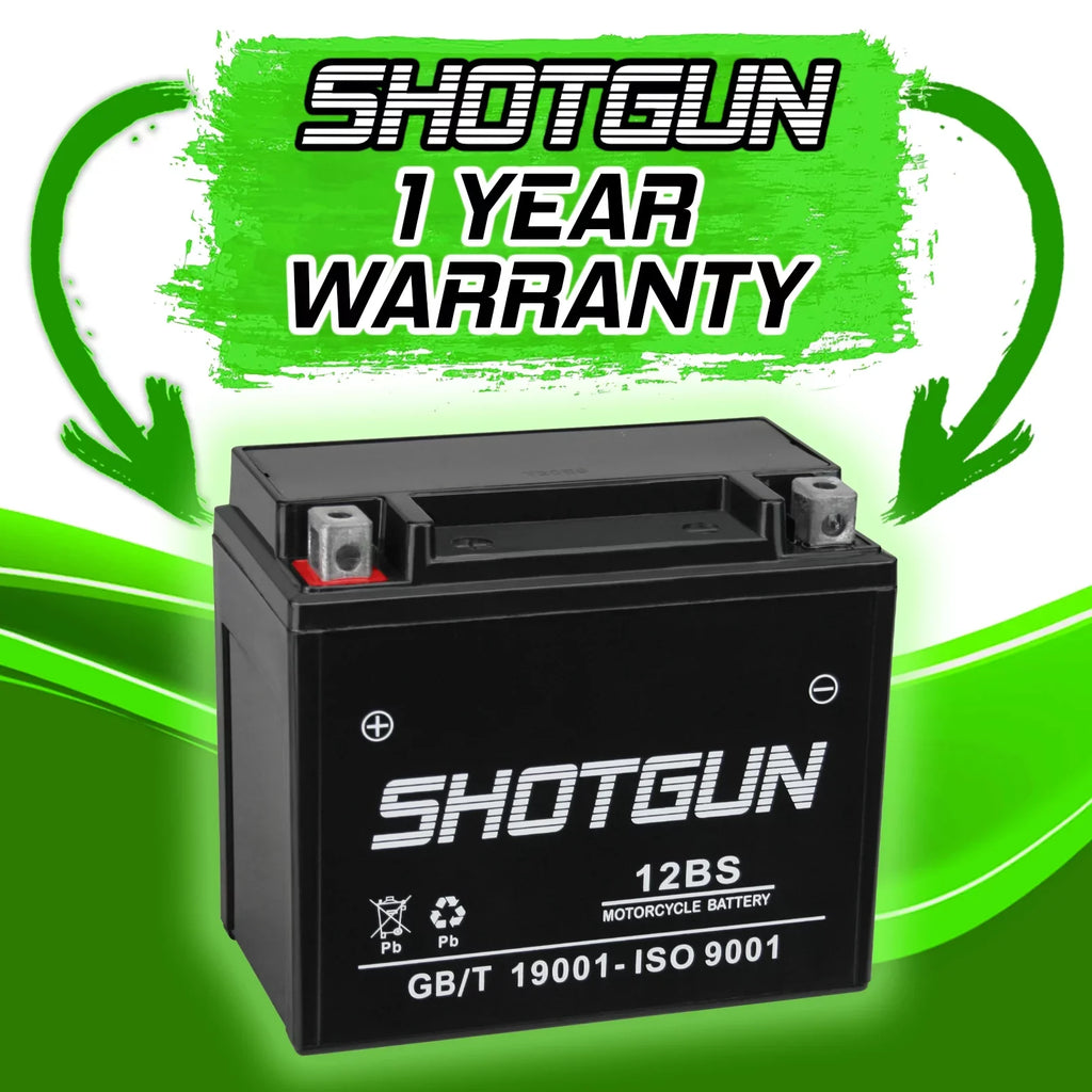 Battery GSX-R1000 with Suzuki Shotgun YTX12-BS Motorsports Compatible