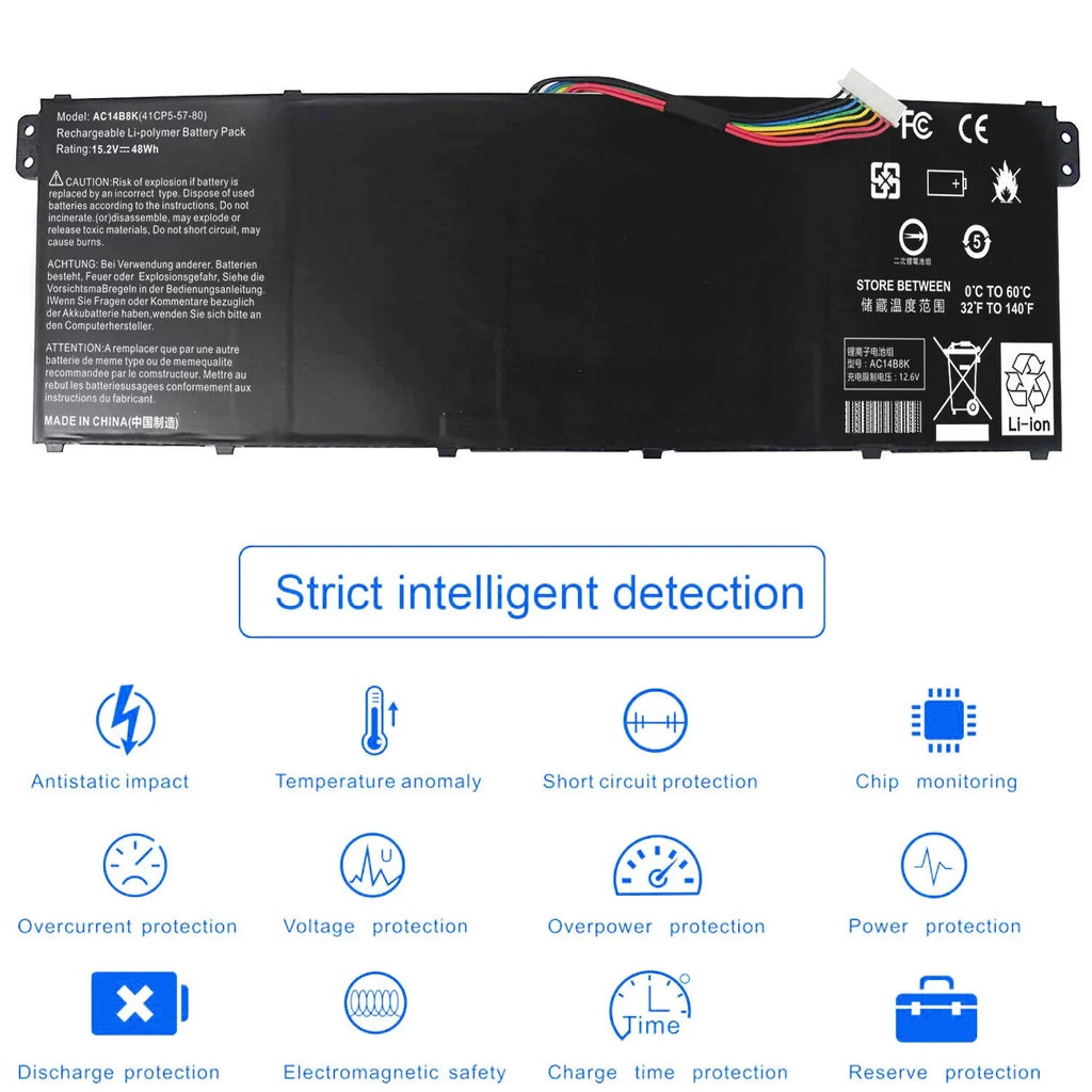 C810 C910 CB5-571 Acer Chromebook Battery CB3-531 CB3-111 AC14B3K for AC14B3K