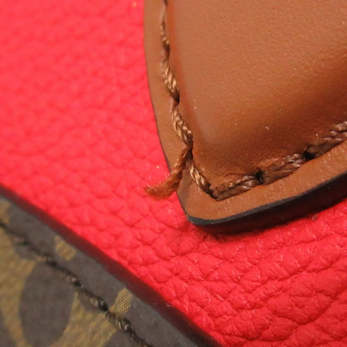 Fold PM (Good) Satchel Authenticated Canvas Louis Pre-Owned Brown Tote Vuitton Unisex Monogram