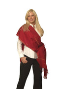 Shawl) (Wine Shawl/Cashmere Scarf/Wool/Silk Shawl/Shawls/Scarf/Scarves/Wrap/Stole/Muffler/Cape/Ruana/Blanket/Throw/Pashmina Red Regular