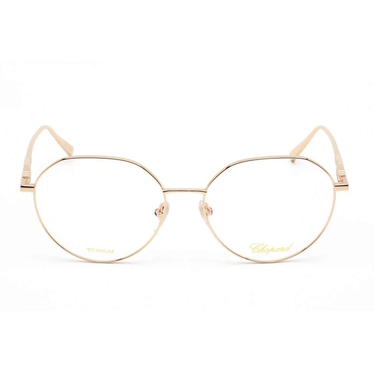 Gold Chopard Women's Metal Eyeglasses Shiny Rose 0300 VCHF71M