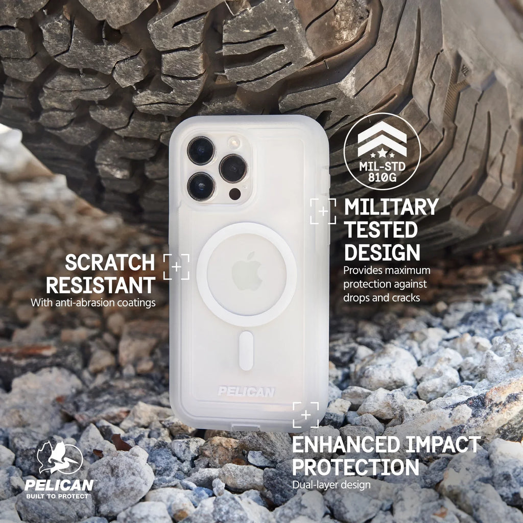 [MagSafe Voyager 15 Holster iPhone Compatible] Pro Case Pelican Clear Belt - Series Apple Max with Clip