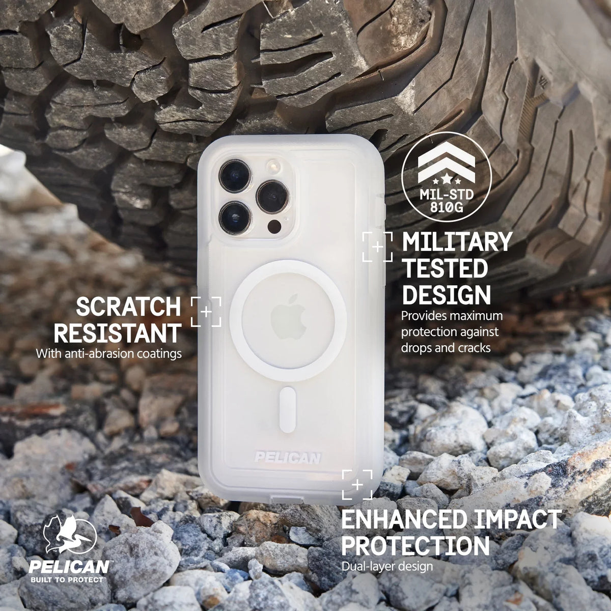 [MagSafe Voyager 15 Holster iPhone Compatible] Pro Case Pelican Clear Belt - Series Apple Max with Clip