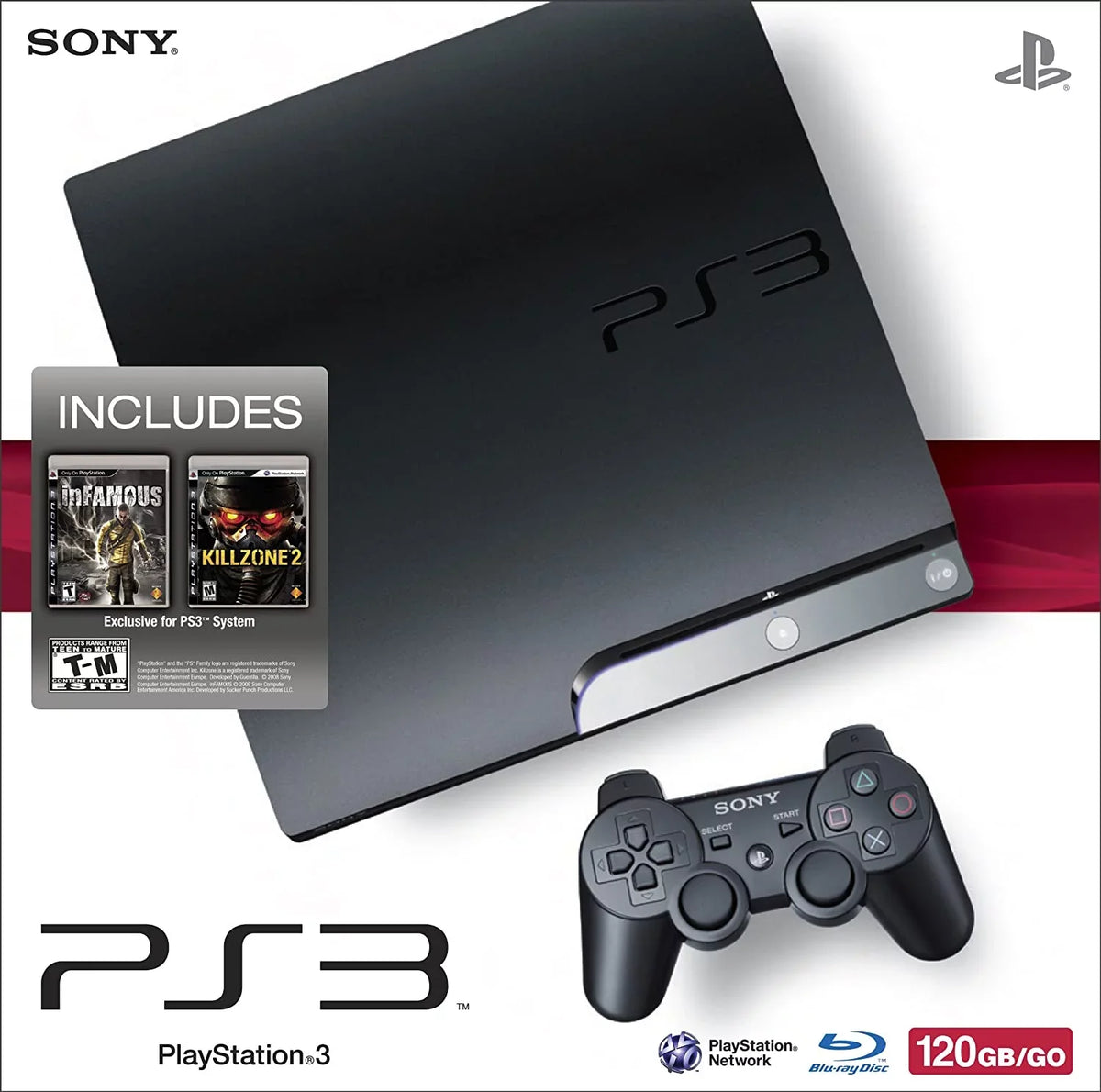 2 And (Used) 3 Infamous PlayStation With Killzone System Restored 120GB