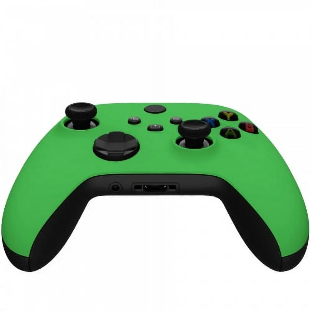 Xbox "Soft X UN-MODDED Custom (with Unique 3.5 Green" One Controller Design jack)