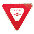 Yield Thick Sign Aluminum Chevrolet