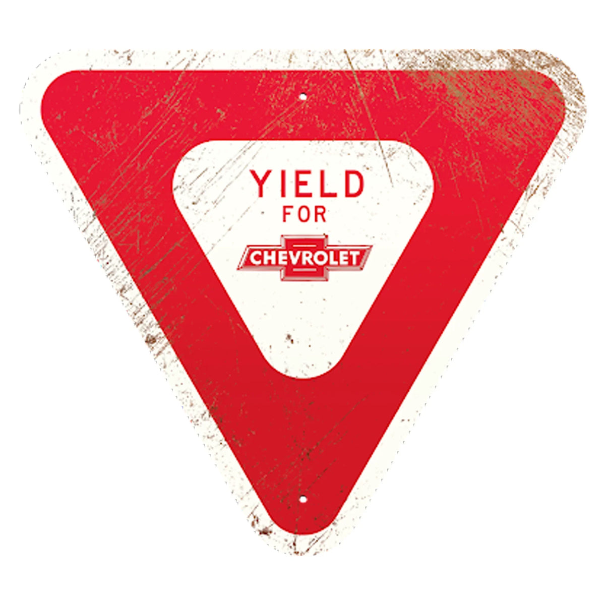 Yield Thick Sign Aluminum Chevrolet